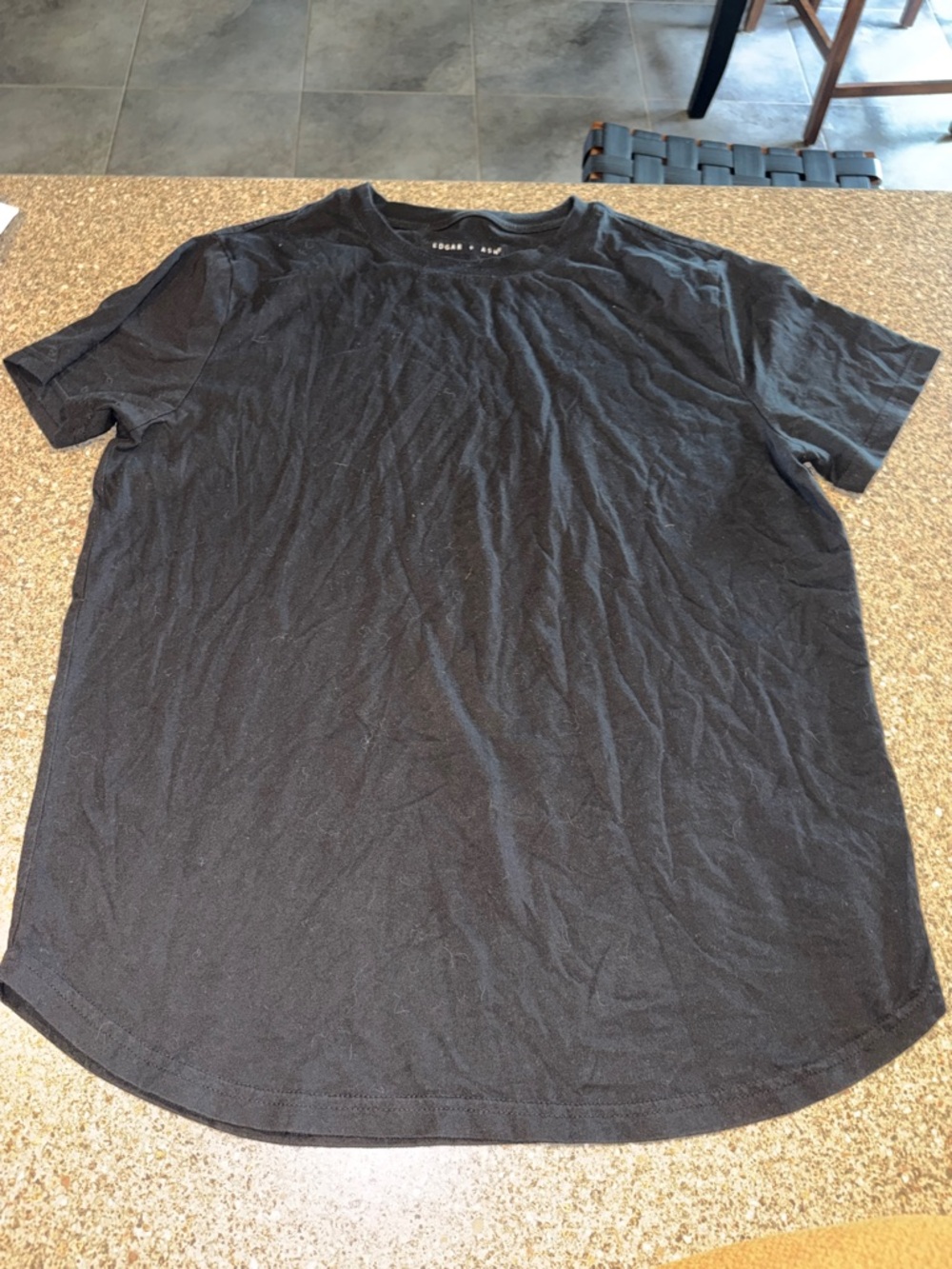 Edgar + Ash Men's Black Short Sleeve Crewneck Tee
